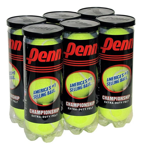 Pelotas Tennis Penn Championship Extra Duty Tapa Negra Tenis