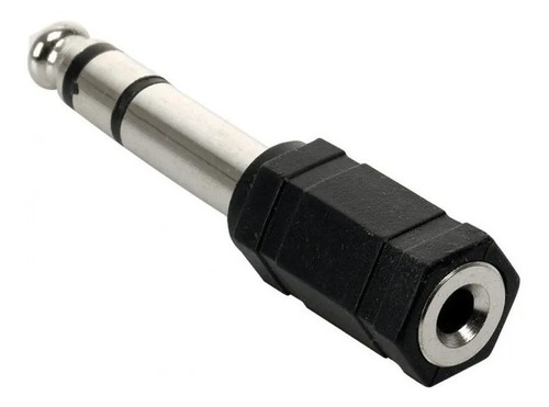 Adaptador Para Audio Plug Stereo De 6.3 Mm A Jack 3.5 Mm 