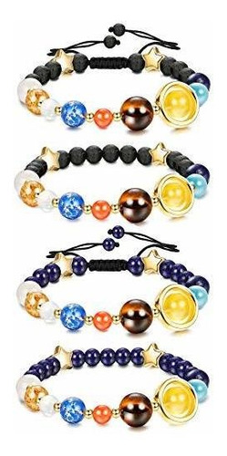 Joerica 4 Piezas Sistema Solar Pulsera De