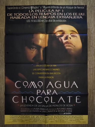 Afiche Película Como Agua Para Chocolate 1992 (Usado)