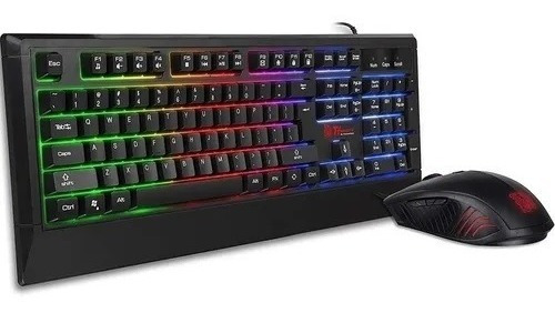 Kit Teclado Y Mouse Gamer Tt Challenger Rgb Pc Gaming Pro