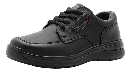 Zapato Para Niño Escolar Ajuste Cordones Yuyin Cómodos Negro 20