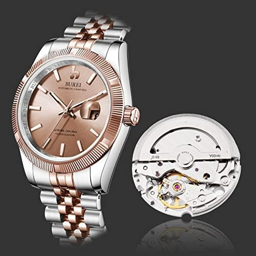Burei Reloj De Lujo Clásico Para Hombre Reloj De Máquina Res