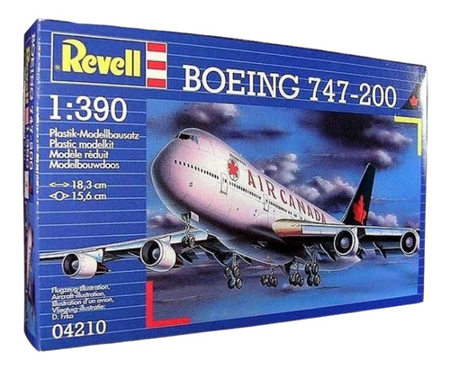 Imagem 1 de 3 de Plastimodelismo Revell Boeing 747-200 Jumbo Air Canada 1/390