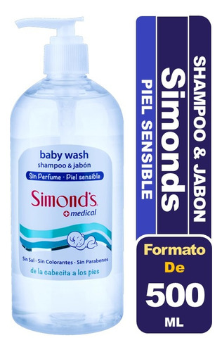 Simond's Baby Wash Shampoo Y Jabón Recién Nacido 500 Ml