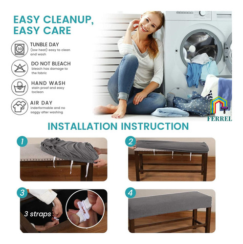 Fundas De Banco Elástica Protectora Extraíble Y Lavable