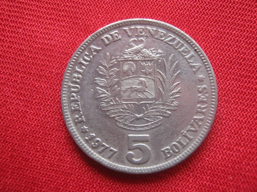 Venezuela 5 Bolívares 1977