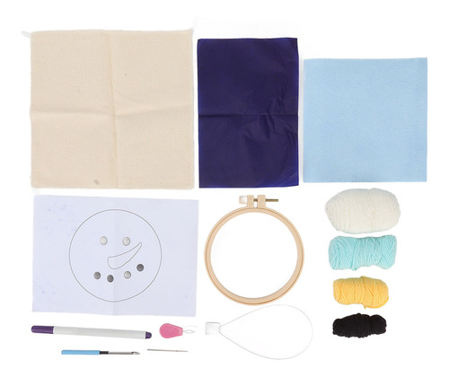 Kit De Bordado Para Manualidades Con Forma De Muñeco De Niev