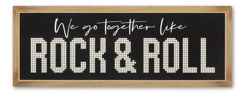 We Go Together Like Rock And Roll Wood Wall Decor - Art...