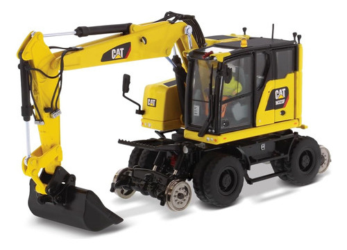 Excavadora Con Ruedas Cat M323f Escala 1:50 - Diecast