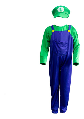 Disfraz De Luigi Para Niños Super Mario