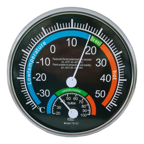 Medidor De Temperatura Y Humedad Compatible Con Negro