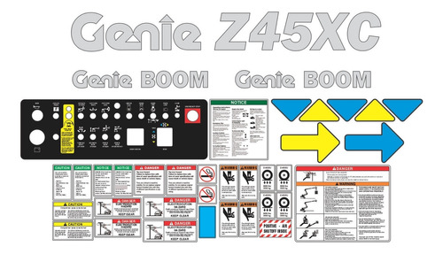 Calcomanias Plataforma Articulada Genie Z45xc