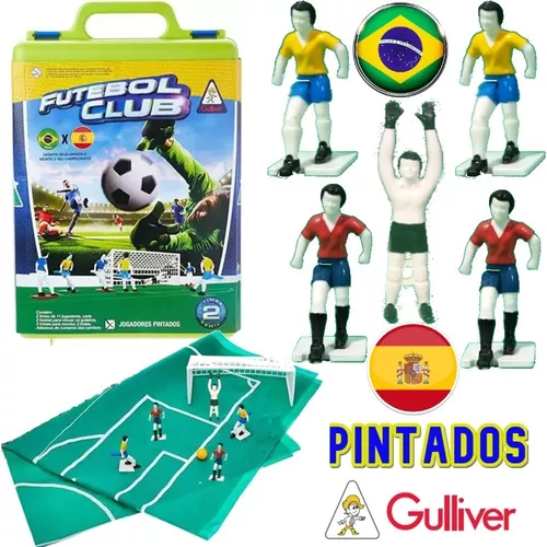 Jogo de Futebol - Futebol Club - Maleta - Brasil x Espanha - Gulliver