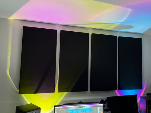 Pack De 4 Panel Acústico Rectangular