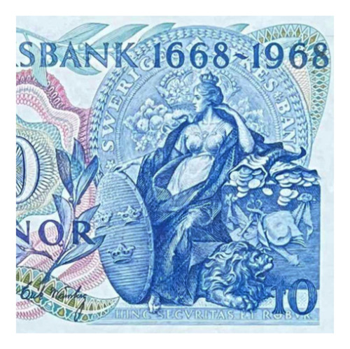 Suecia - 10 Kronor - Año 1968 - P #56 - Riksbank 