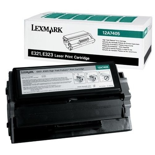 Tóner Laser Lexmark 12a7405 Bk/ E321 E323 Original Nuevo