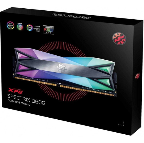 Imagem 1 de 5 de Memória Ram 16gb 2x8gb D60g Spectrix Xpg Rgb