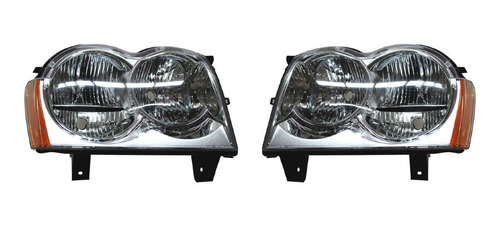 Par Faros Jeep Grand Cherokee 2005 Al 2007 Tyc