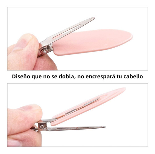 Pinzas Para Cabello Sin Doblars Para Mujeres Y Niñas, Clips