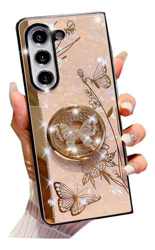 Funda Para Samsung Galaxy A15 Mujer Niña Soporte Anillo Flor