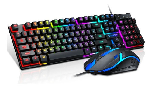 Teclado Para Juego De  Computadora Gaming Con Mouse 