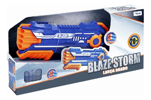 Lança Dardo Blaze Storm Four Fire C/ 10 Dardos - 6604 - Xpla