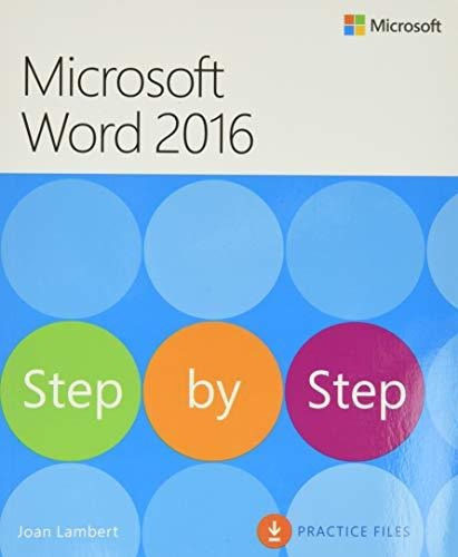 Book : Microsoft Word 2016 Step By Step - Lambert, Joan