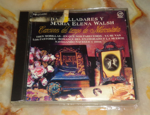 Leda Valladares Y Maria Elena Walsh - Canciones - Cd Arg.