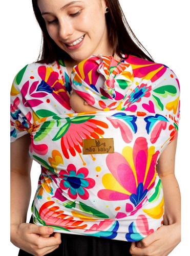 Fular Para Porteo Rebozo Portabebes Ergonómico Mae Baby Color Xochitl Algodon Premium Xóchitl