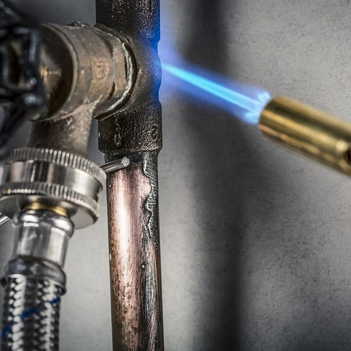 Imagen 5 de 10 de Soldador Gas Propano Bernematic Mod.ul 2317 Llama T/lapiz