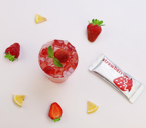 Kits De Té De Frutas, 10 Bebidas, Fresa Mango Arándano 3 Sab