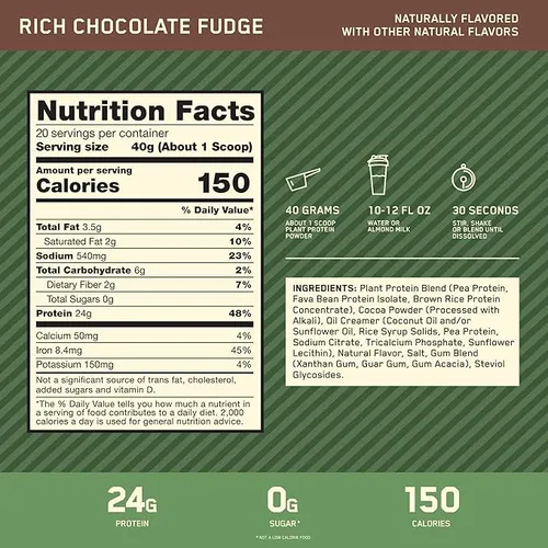 Optimum Nutrition Gold Standard 100% Proteína Vegetal Kq