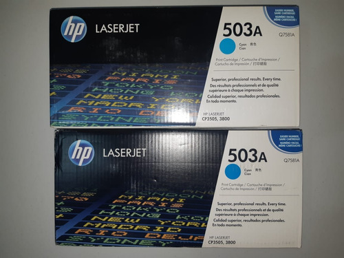 Toner Original Hp Q7581a Cyan Hp Laserjet Cp3505 3800 503a