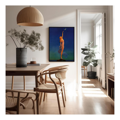 Póster Vintage De Cartel Master Reaching For The Moon, Arte