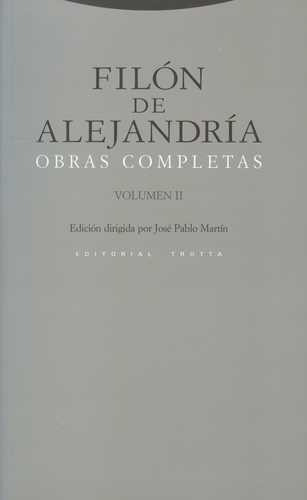 Libro Filón De Alejandría. Obras Completas. Vol.ii