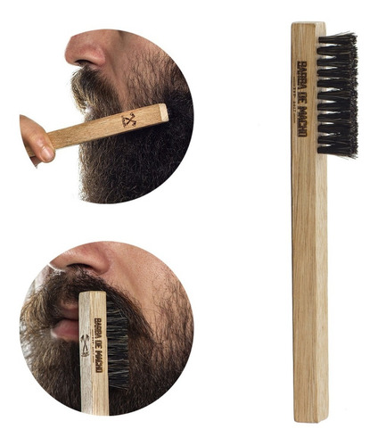 Kit Com Produtos De Barba Shampoo 2 Balm Óleo + Escovinha