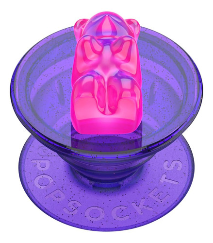 Phone Grip Popsockets Gummy Bear, Color Morado, Con Soporte