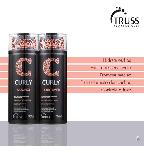 Truss Kit Curly Shampoo 300ml + Condicionador 300ml