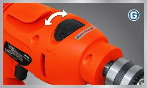 Imagen 3 de 9 de Taladro Percutor Dowen Pagio Reversa 10 Mm 500w Simil Gamma