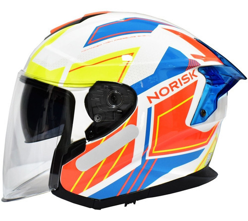 Capacete Aberto Norisk Downtown Provenza Laranja Tamanho do capacete 61/62