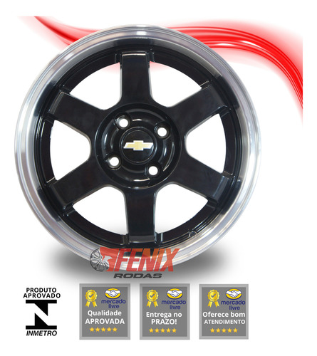 Rodas Aro 15/6 4x100 P3000 Onix Celta Corsa Te37 Jogo +bicos