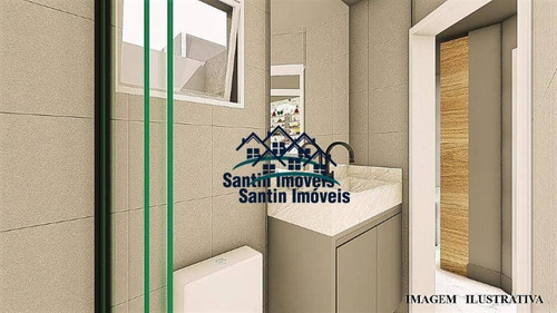 Cobertura Com 2 Dormitórios À Venda, 86 M² Por R$ 320.000,00 - Vila Junqueira - Santo André/sp - Co0461