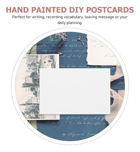 Tarjetas De Papelería, Cartulina En Blanco, 50 Unidades
