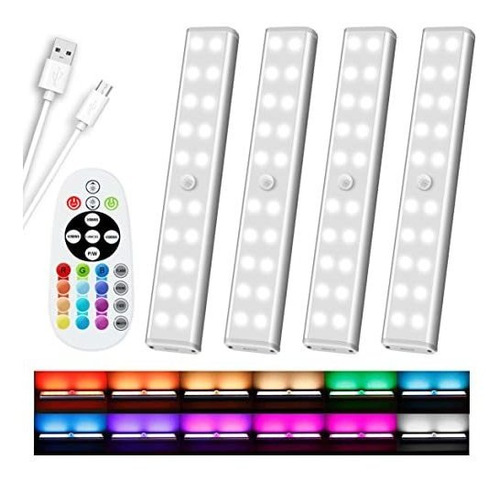 Set 4 Mini Barras De Luz Led Diomart Inalámbricas 15