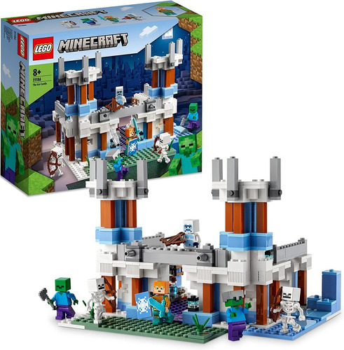 Lego Minecraft 21186 El Castillo De Hielo 499 Pzs Original