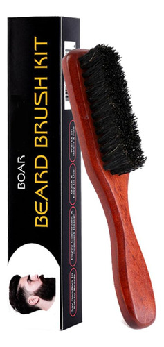 Punho De Madeira Pincel De Barba Bigode Dos Homens Castanho