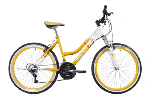 Bicicleta Montaña Madeira R26 21v Mujer Amarilla Benotto