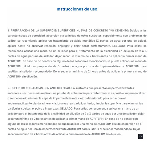 Imagen 4 de 8 de Acriterm, Impermeabilizante 5 Años, Cubeta 19l Blanco