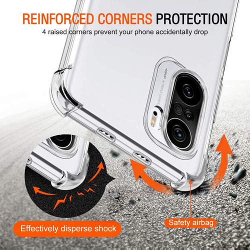 Funda Uso Rudo Silicona Tpu Suave Para Poco F3 5g+mica Transparente Xiaomi Poco F3 5g/11i 5g/11x 5g/11x Pro/redmi K40/redmi K40 Pro